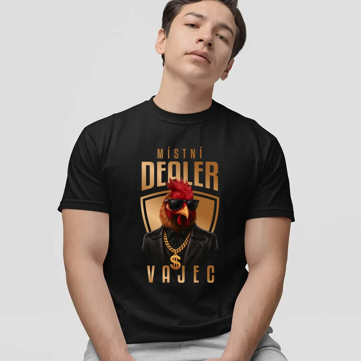 Místní dealer vajec v2 - pánské tričko s potiskem