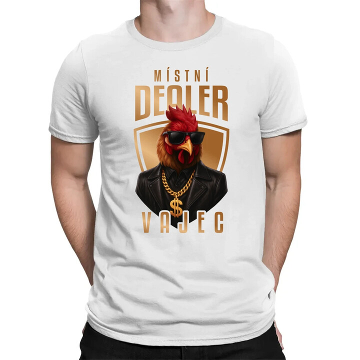 Místní dealer vajec v2 - pánské tričko s potiskem