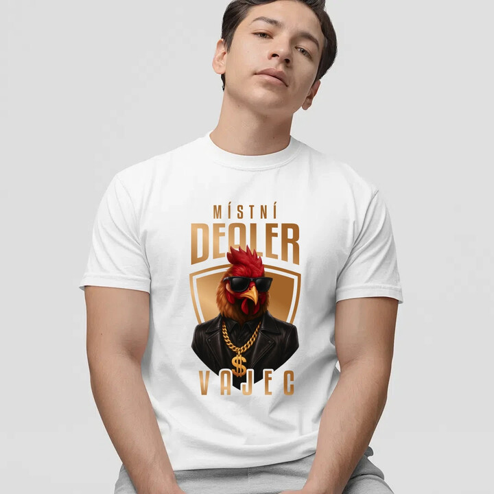 Místní dealer vajec v2 - pánské tričko s potiskem