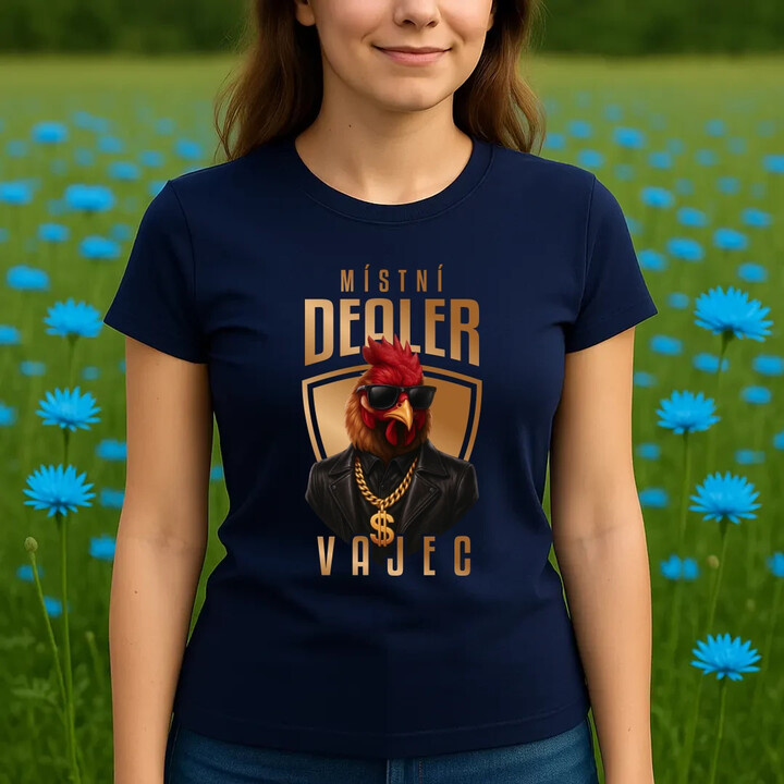 Místní dealer vajec v2 - dámské tričko s potiskem