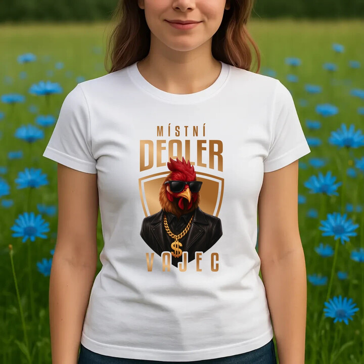 Místní dealer vajec v2 - dámské tričko s potiskem