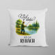 Klid v duši?  Jen na rybách - polštář s potiskem