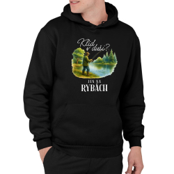 Klid v duši?  Jen na rybách - pánská mikina s potiskem