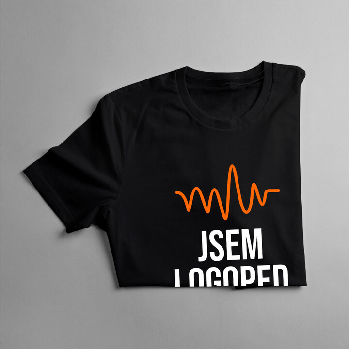 Jsem logoped, jaká je Tvá super moc? - pánské tričko s potiskem
