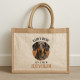 Klid v duši? Jen s mým jezevčíkem - Jutová taška s potiskem