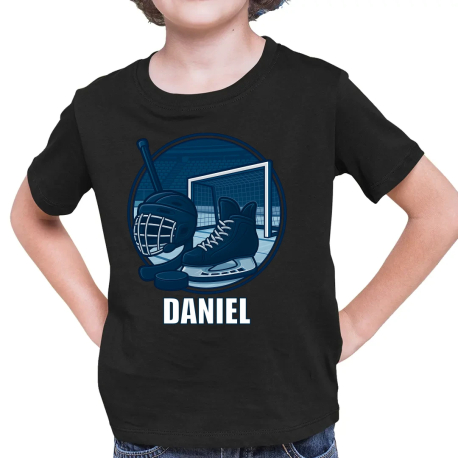 Hokej – jméno - dětské tričko s potiskem