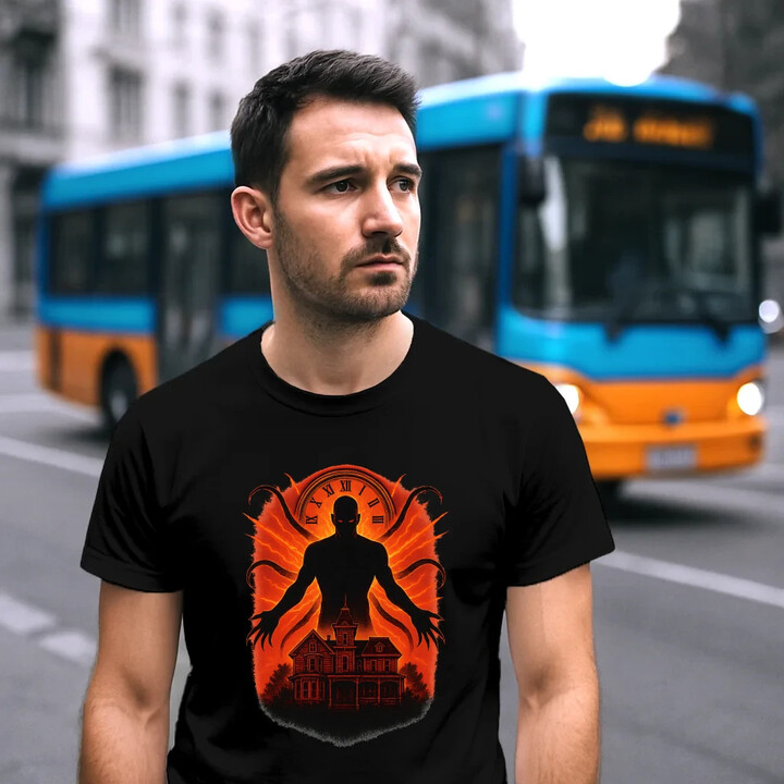 Dům Věčný - pro fanoušky seriálu Stranger Things - pánské tričko s potiskem