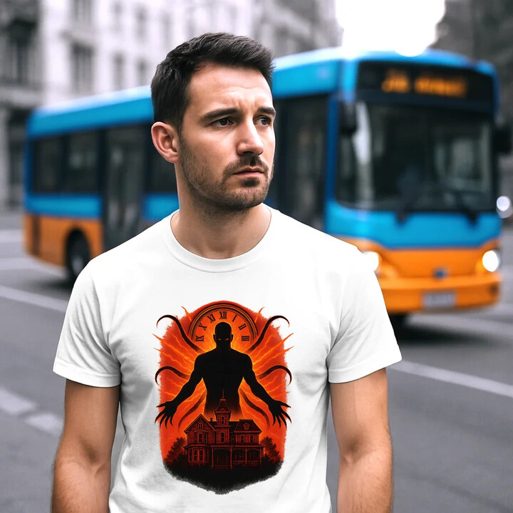 Dům Věčný - pro fanoušky seriálu Stranger Things - pánské tričko s potiskem