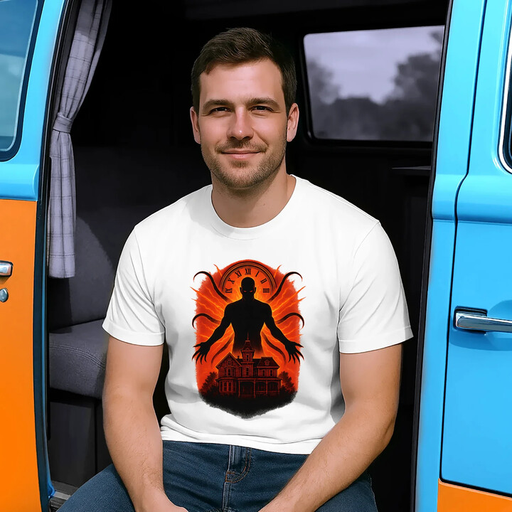 Dům Věčný - pro fanoušky seriálu Stranger Things - pánské tričko s potiskem