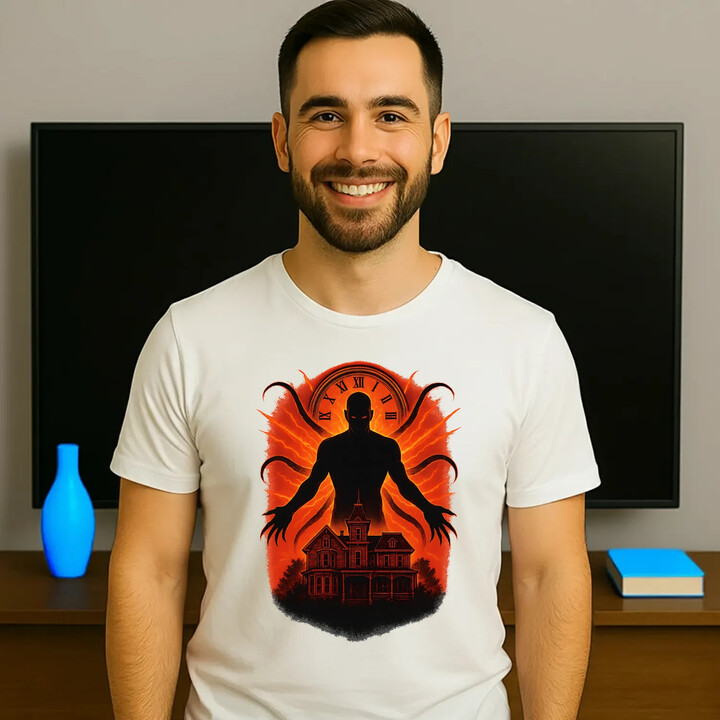 Dům Věčný - pro fanoušky seriálu Stranger Things - pánské tričko s potiskem