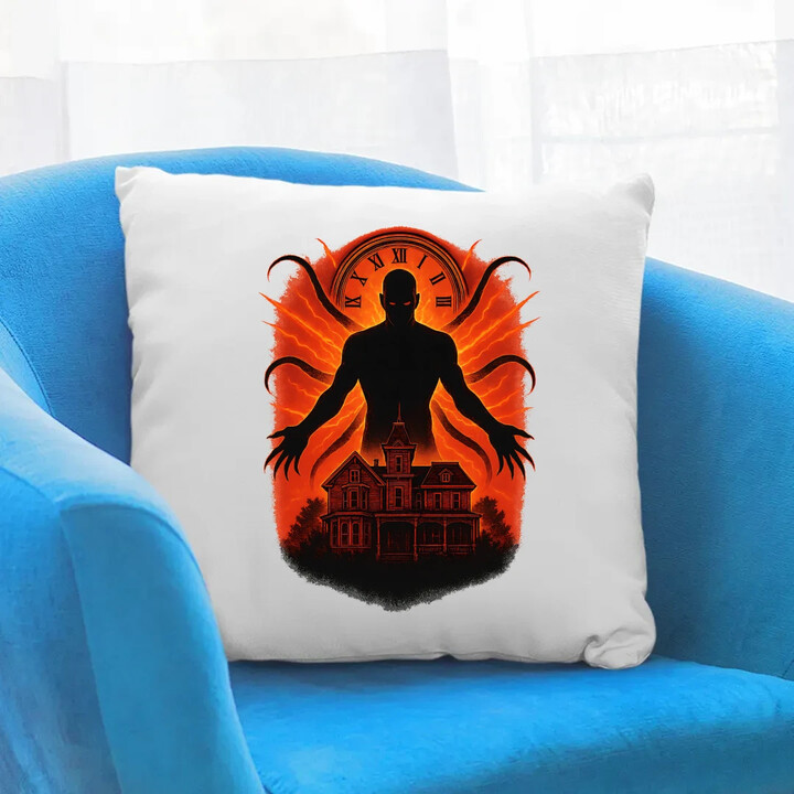 Dům Věčný - pro fanoušky seriálu Stranger Things - polštář s potiskem