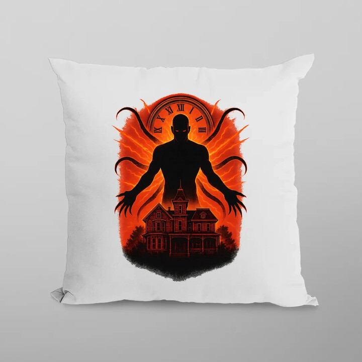 Dům Věčný - pro fanoušky seriálu Stranger Things - polštář s potiskem