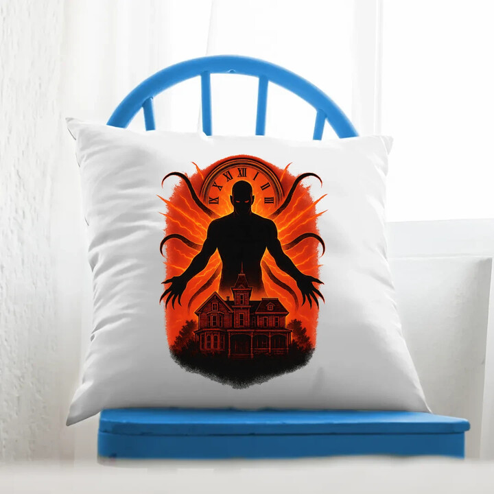 Dům Věčný - pro fanoušky seriálu Stranger Things - polštář s potiskem