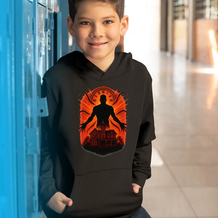 Dům Věčný - pro fanoušky seriálu Stranger Things - dětská mikina s kapucí