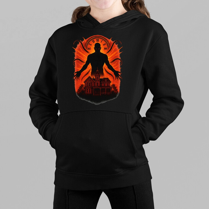Dům Věčný - pro fanoušky seriálu Stranger Things - dětská mikina s kapucí