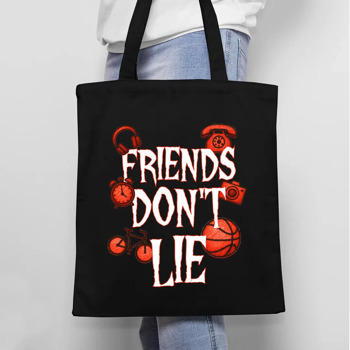 Friends don't lie- pro fanoušky seriálu Stranger Things - taška s potiskem