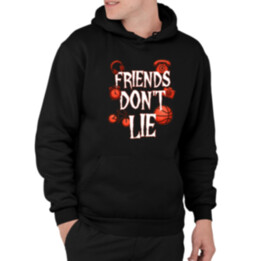 Friends don't lie– pro fanoušky seriálu Stranger Things - pánská mikina s potiskem