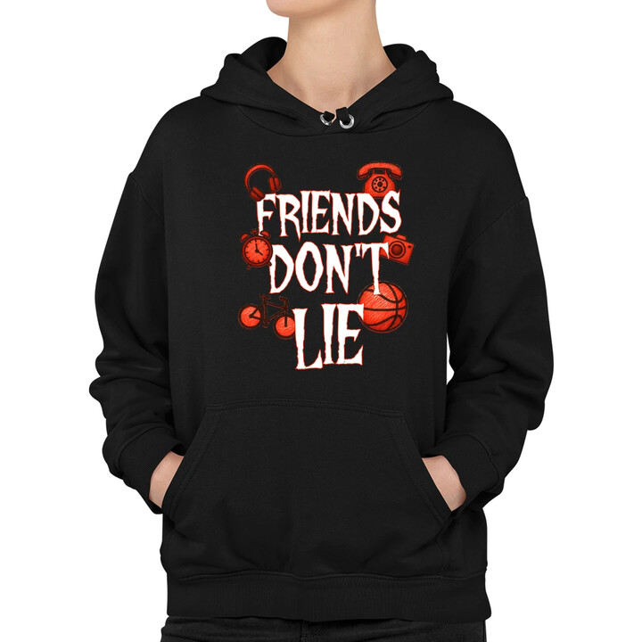 Friends don't lie- pro fanoušky seriálu Stranger Things - dámská mikina s potiskem