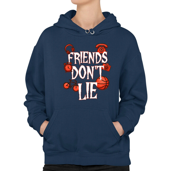 Friends don't lie- pro fanoušky seriálu Stranger Things - dámská mikina s potiskem