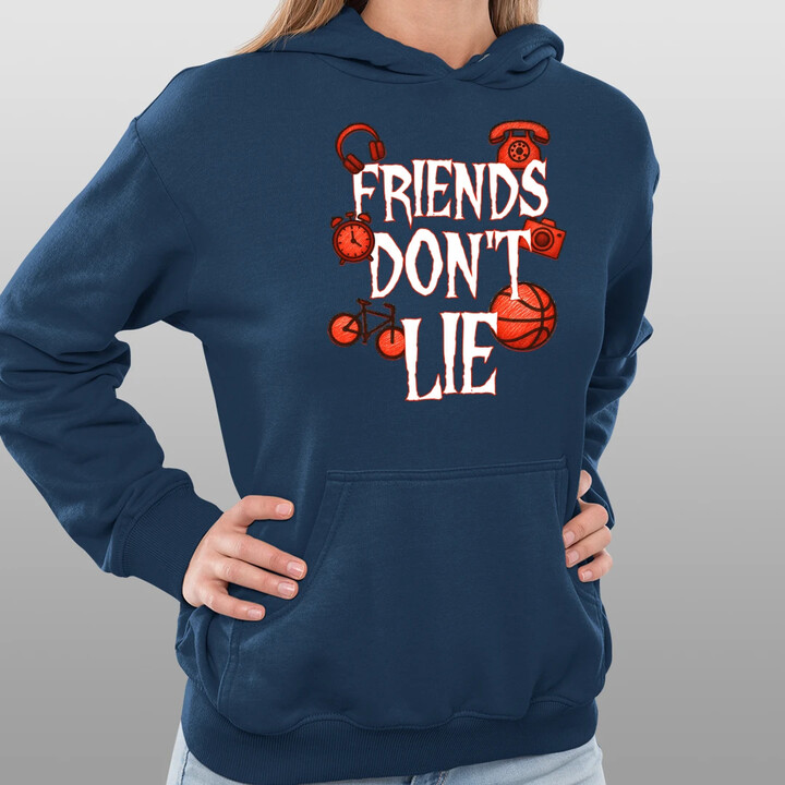Friends don't lie- pro fanoušky seriálu Stranger Things - dámská mikina s potiskem