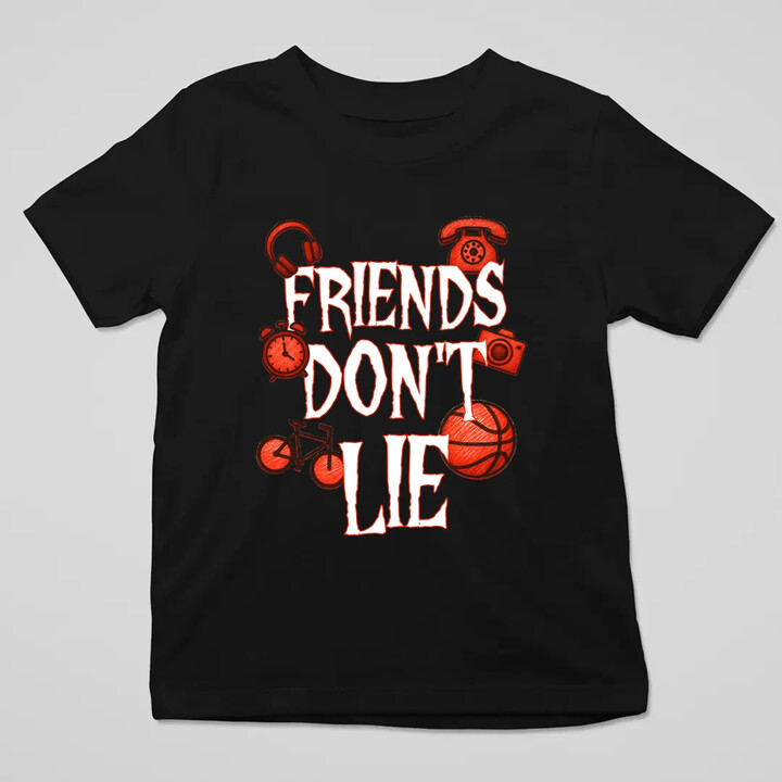 Friends don't lie- pro fanoušky seriálu Stranger Things - dětské tričko s potiskem