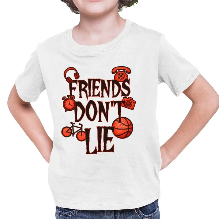 Friends don't lie- pro fanoušky seriálu Stranger Things - dětské tričko s potiskem