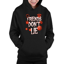 Friends don't lie- pro fanoušky seriálu Stranger Things - dětská mikina s kapucí
