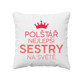 Polštář nejlepší sestry na světě  - Polštář