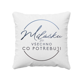 Miláčku, jsi všechno co potřebuji - polštář