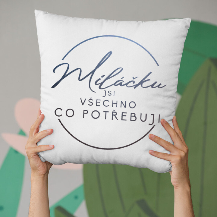 Miláčku, jsi všechno co potřebuji - polštář