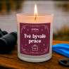Svíčka s vůní tvé bývalé práce - vonná svíčka s potiskem