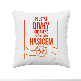 Polštář dívky chráněné milujícím mechanikem - polštář s potiskem