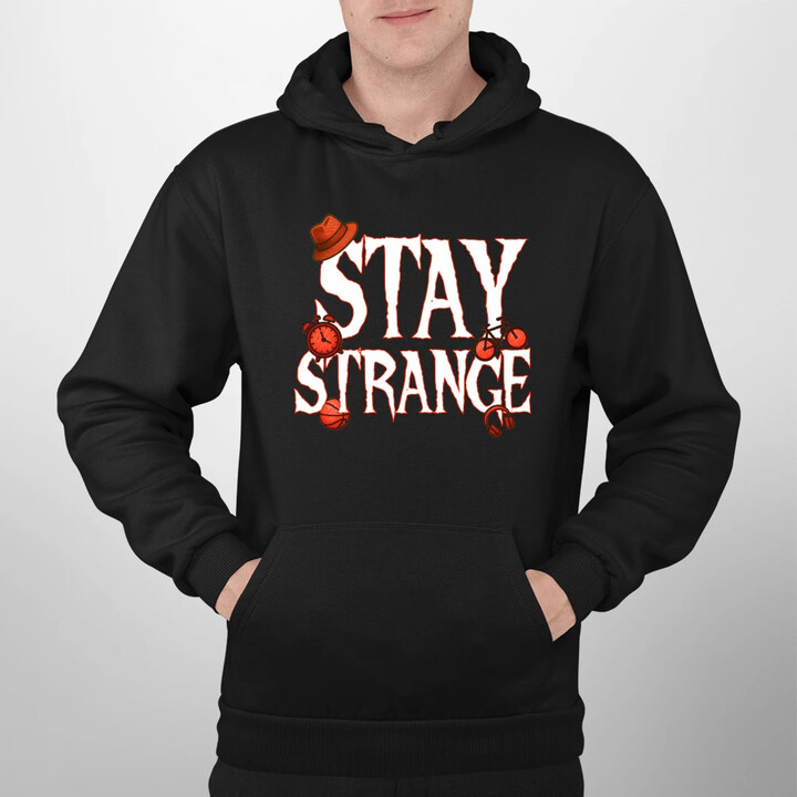 Stay strange - pro fanoušky seriálu Stranger Things - pánská mikina s potiskem