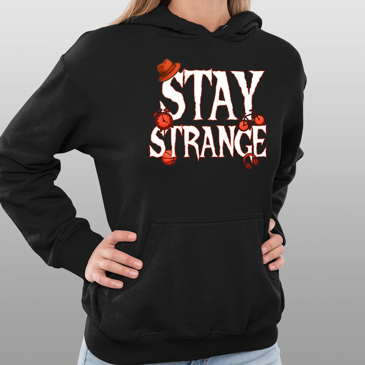 Stay strange - pro fanoušky seriálu Stranger Things - dámská mikina s potiskem