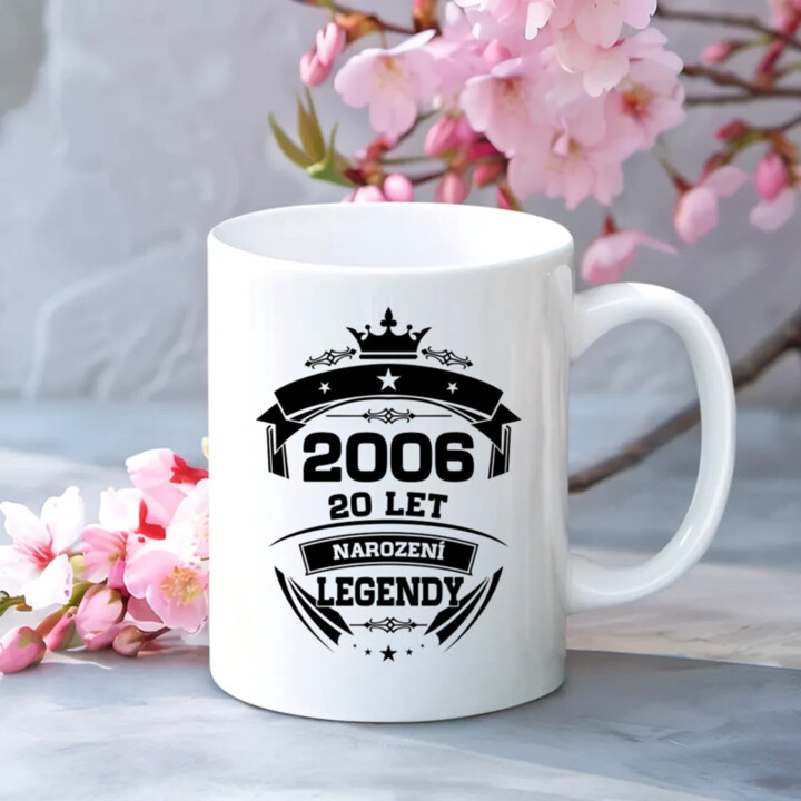 2006 Narození legendy 20 let - hrnek s potiskem