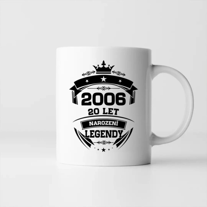 2006 Narození legendy 20 let - hrnek s potiskem