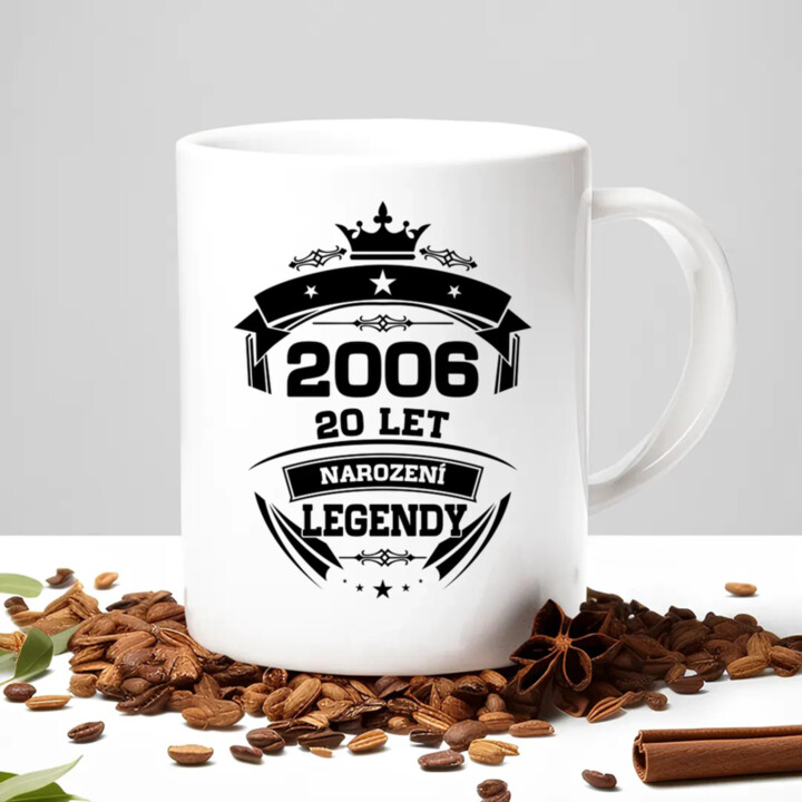 2006 Narození legendy 20 let - hrnek s potiskem