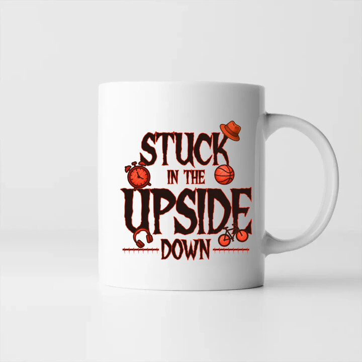 Stuck in the upside down - pro fanoušky seriálu Stranger Things - hrnek s potiskem