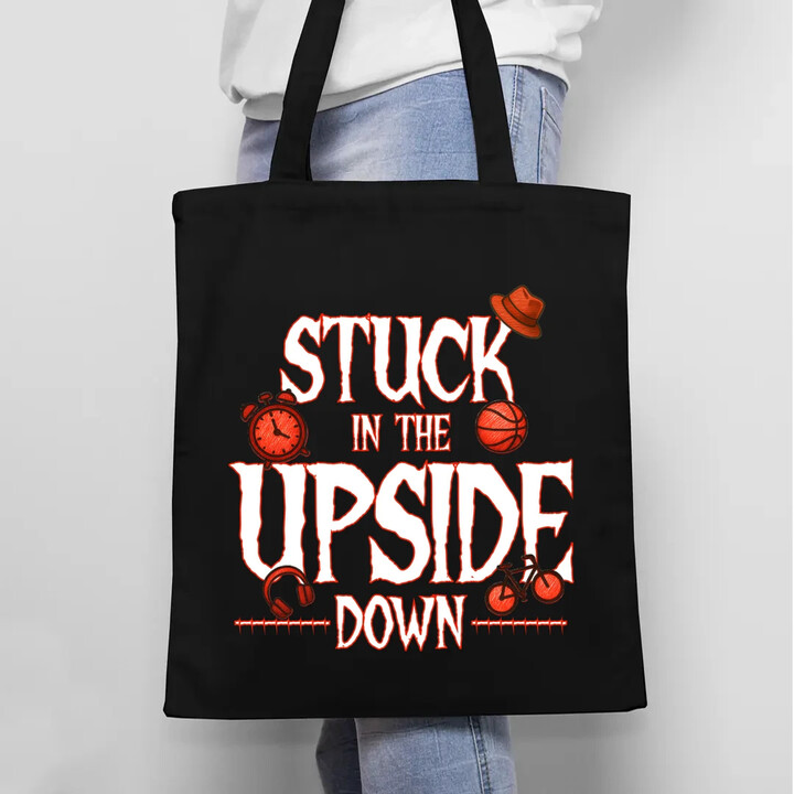 Stuck in the upside down - pro fanoušky seriálu Stranger Things - taška s potiskem