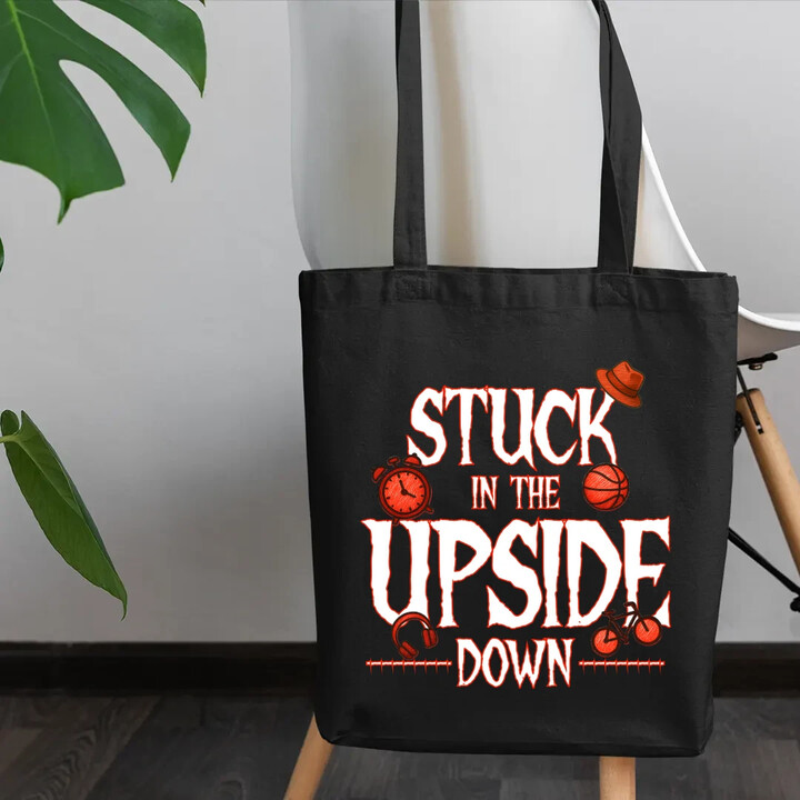 Stuck in the upside down - pro fanoušky seriálu Stranger Things - taška s potiskem