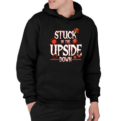 Stuck in the upside down - pro fanoušky seriálu Stranger Things - pánská mikina s potiskem