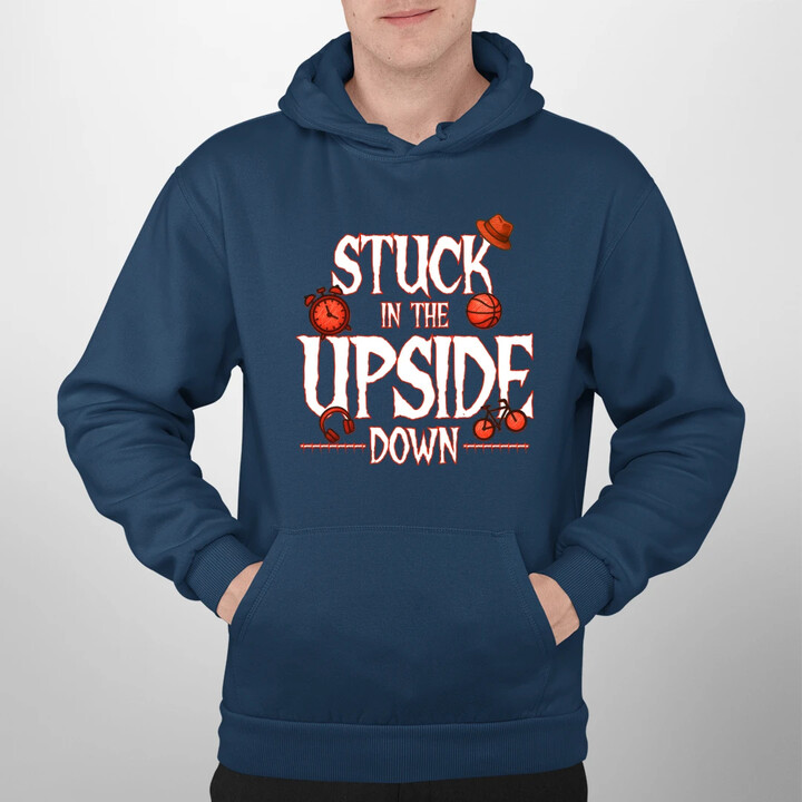 Stuck in the upside down - pro fanoušky seriálu Stranger Things - pánská mikina s potiskem