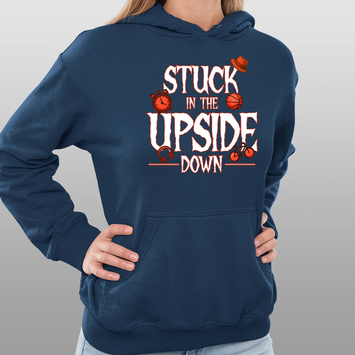 Stuck in the upside down - pro fanoušky seriálu Stranger Things - dámská mikina s potiskem