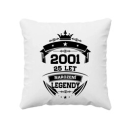 2001 Narození legendy 25 let - polštář s potiskem