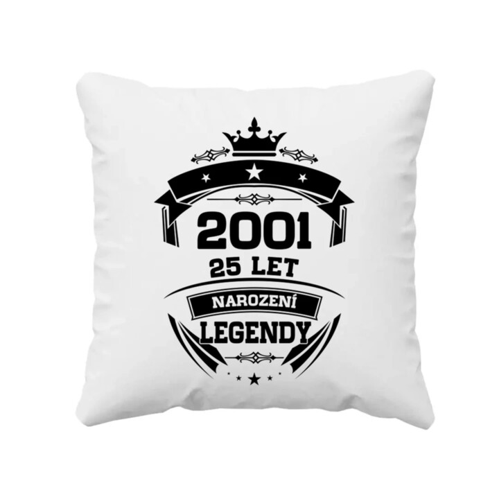 2001 Narození legendy 25 let - polštář s potiskem