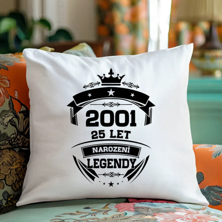 2001 Narození legendy 25 let - polštář s potiskem