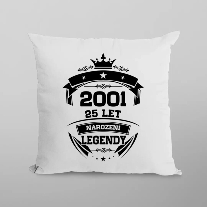 2001 Narození legendy 25 let - polštář s potiskem