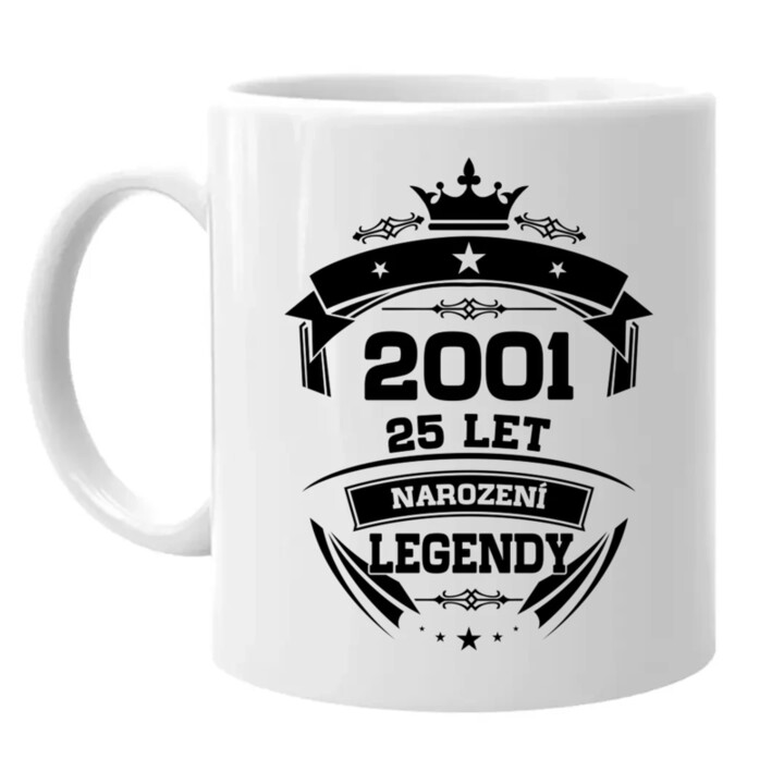 2001 Narození legendy 25 let - hrnek s potiskem