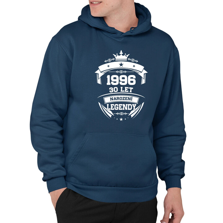 1996 Narození legendy 30 let - pánská mikina s potiskem