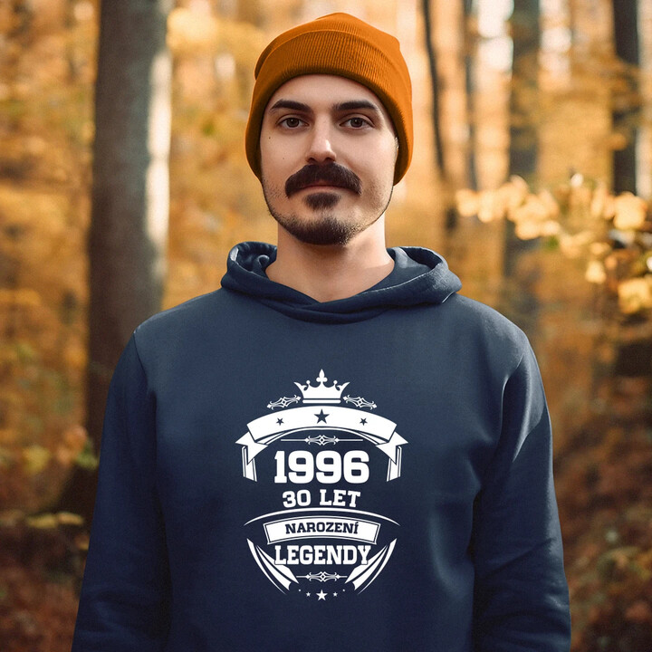 1996 Narození legendy 30 let - pánská mikina s potiskem
